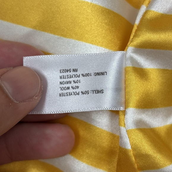 Old Navy Coat Womens XXL White Wool Blend Collarless 3/4 Sleeve Pea Overcoat - Picture 4 of 9